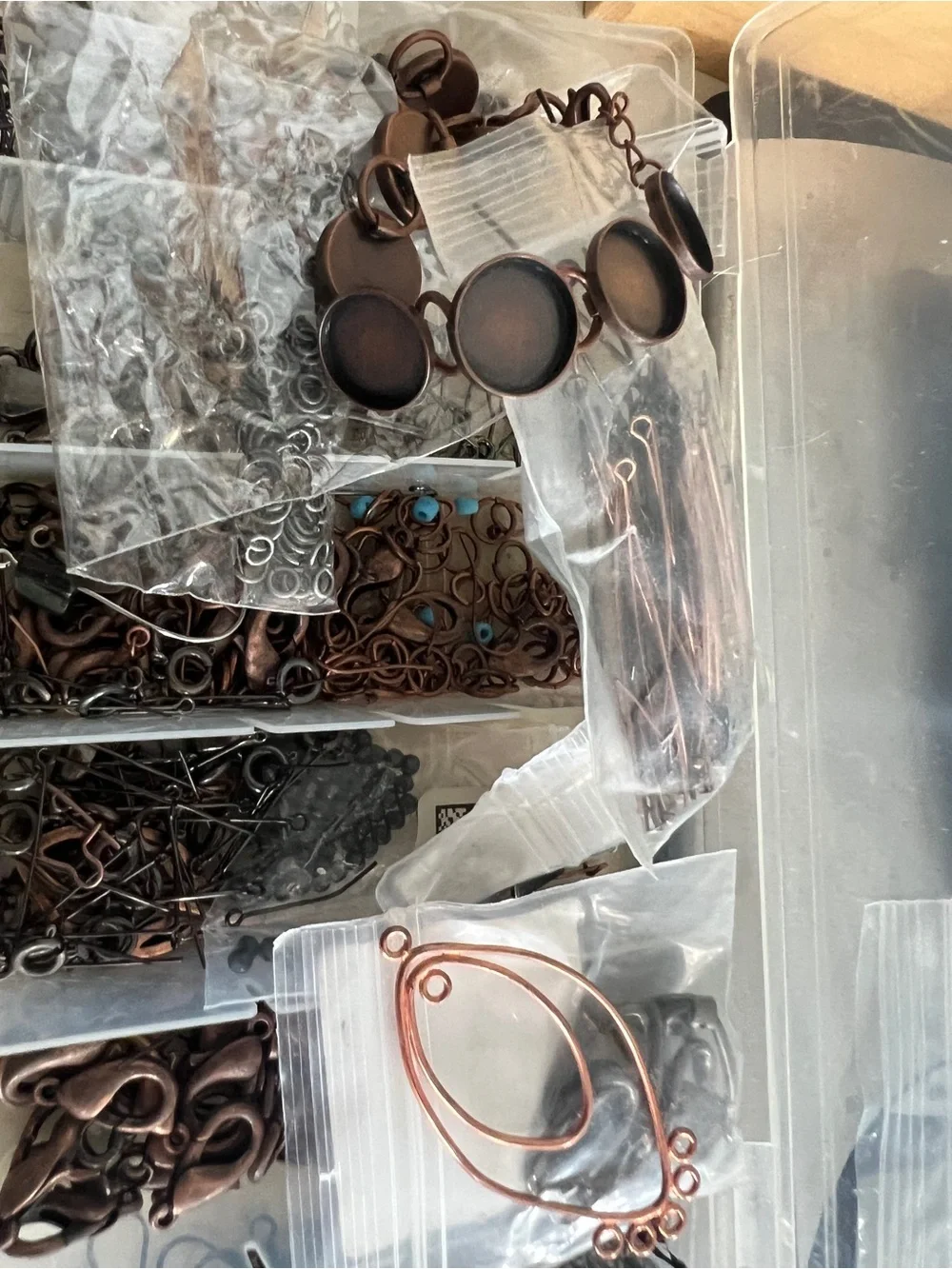 Copper and  Gunmetal Jewelry Findings Mix Bracelets